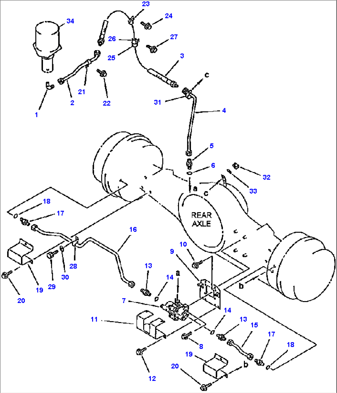 FIG NO. 3721 OIL PIPING REAR BRAKE