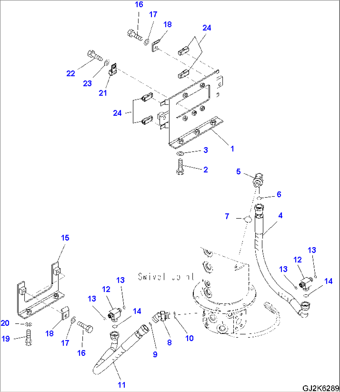 SWIVEL JOINT - ATTACHMENT PARTS (FRONT BLADE - REAR BLADE)