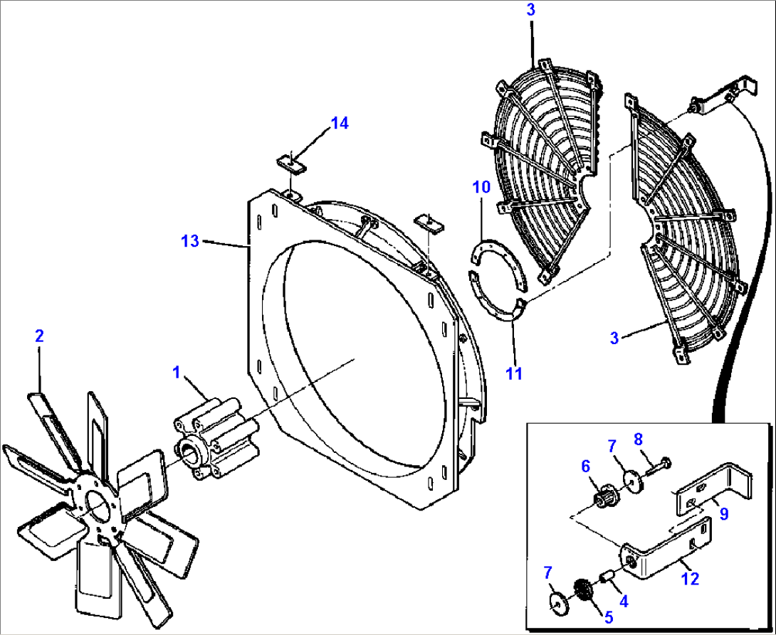ENGINE FAN, SHROUD AND GUARDS