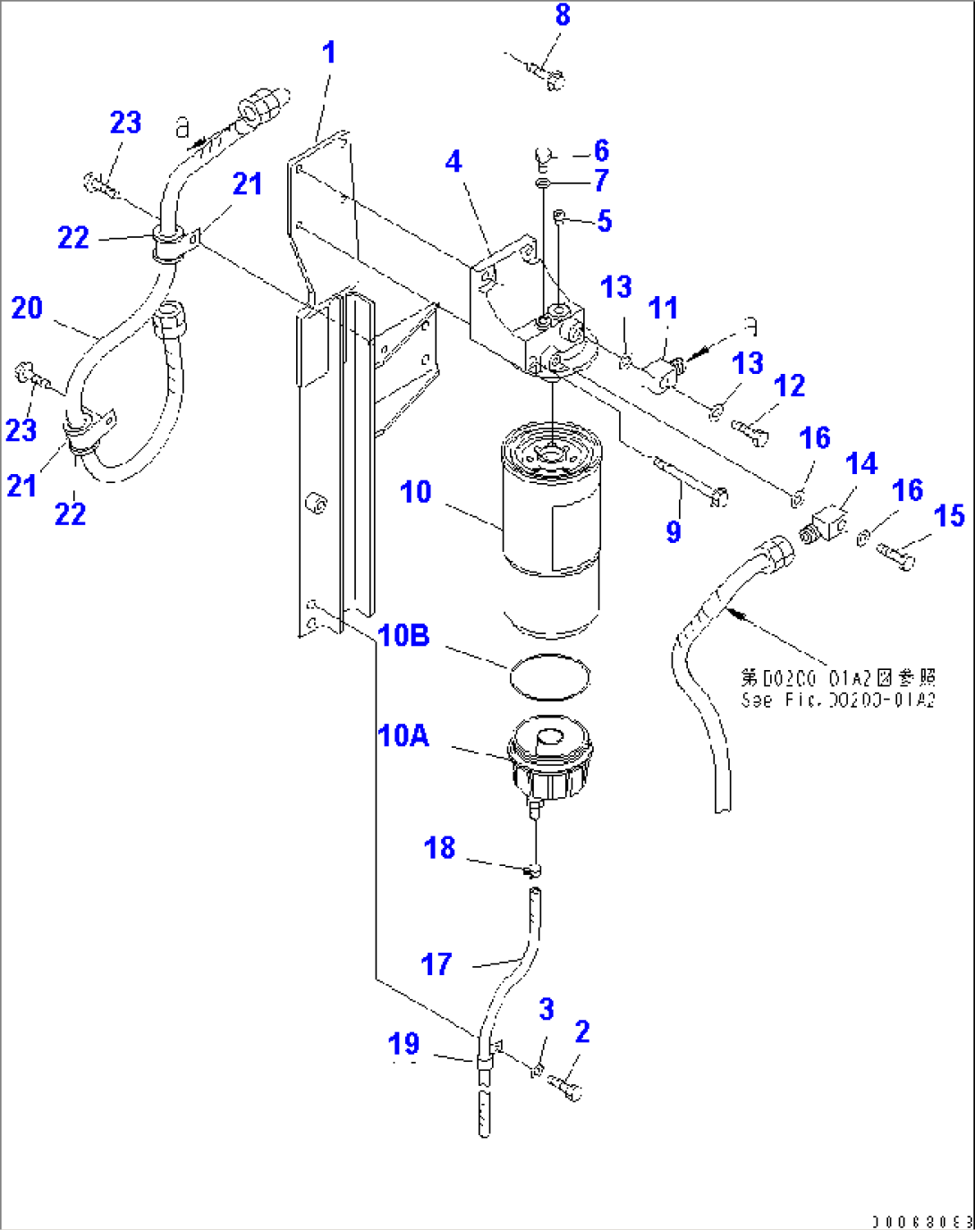FUEL PIPING (WITH ADDITIONAL FUEL FILTER) (2/2)