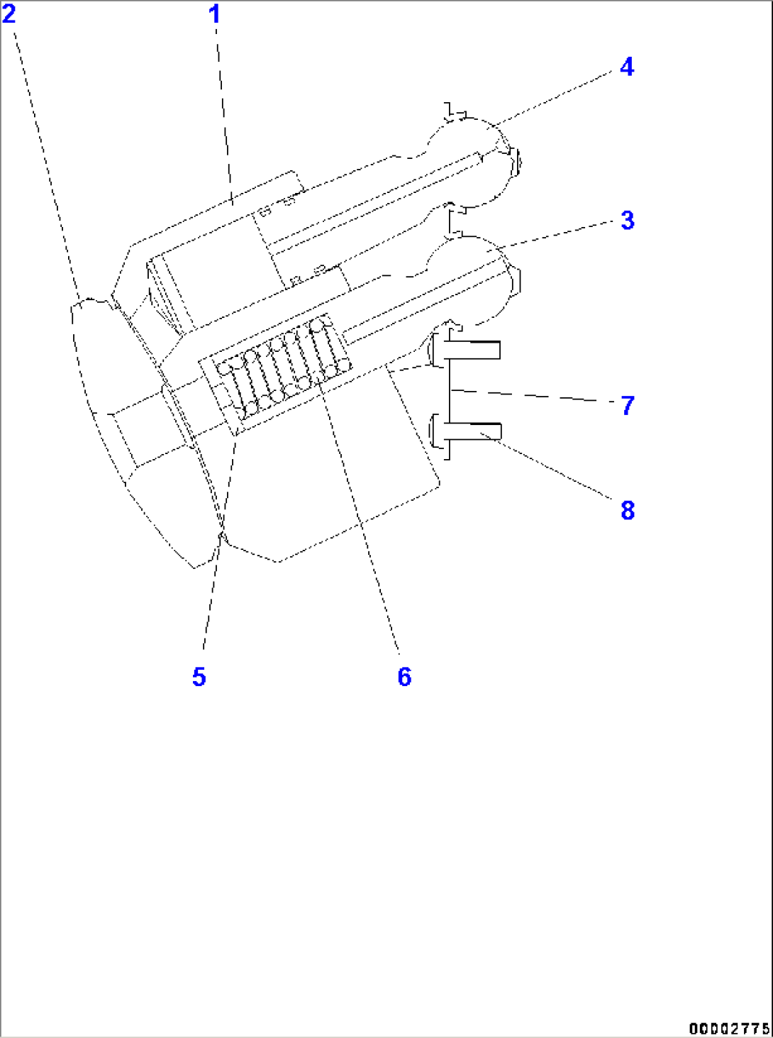 Hydrostatic Transmission (HST) Pump and Motor, Inner Parts, Motor 1 (3/6) (#75053-)