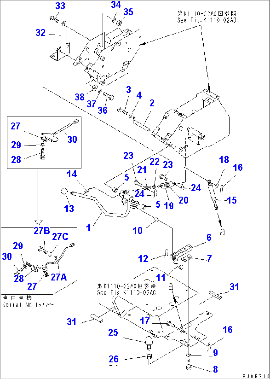 FLOOR FRAME (SAFETY LOCK LEVER)