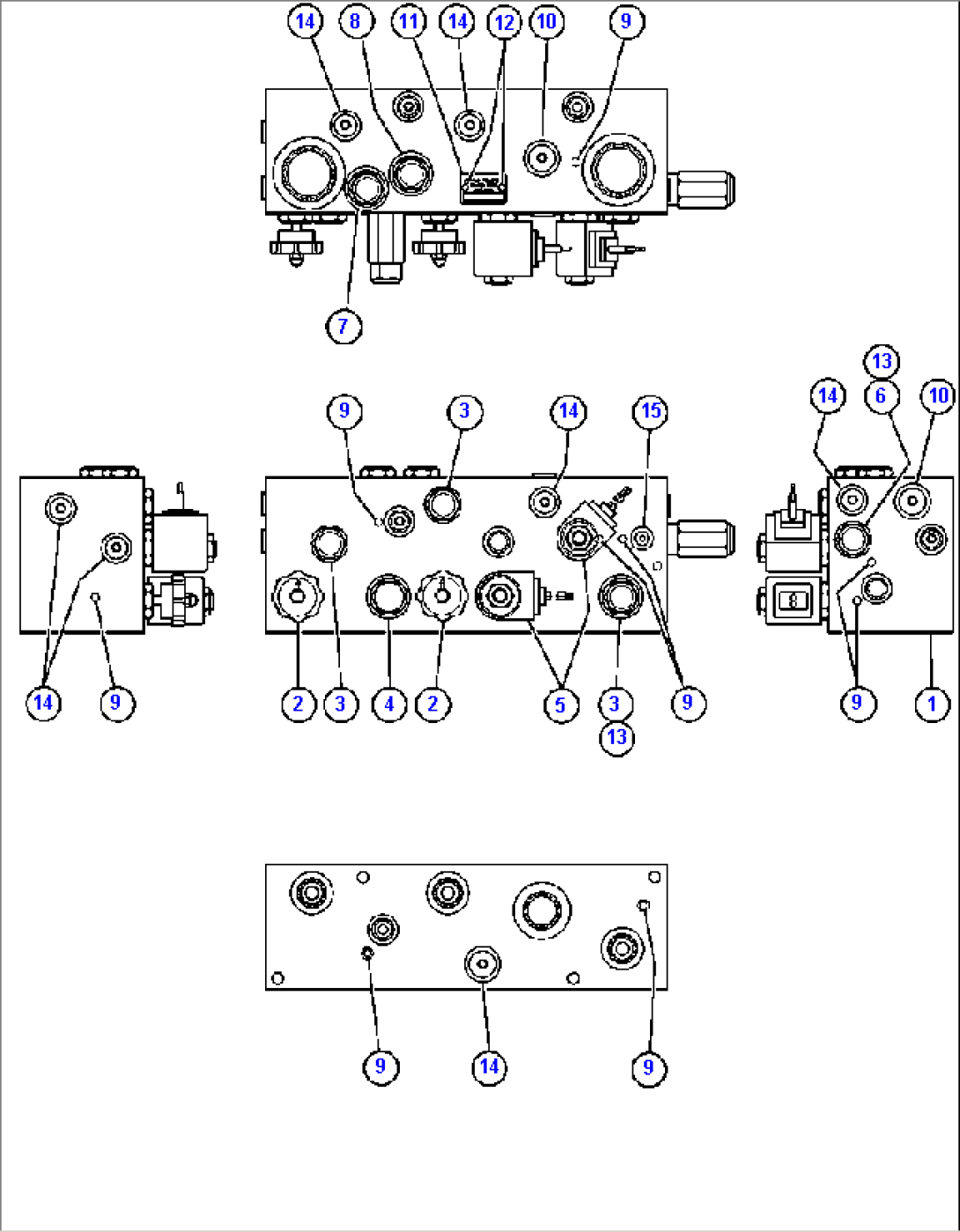 BRAKE MANIFOLD - TWO CIRCUIT (PB8241)