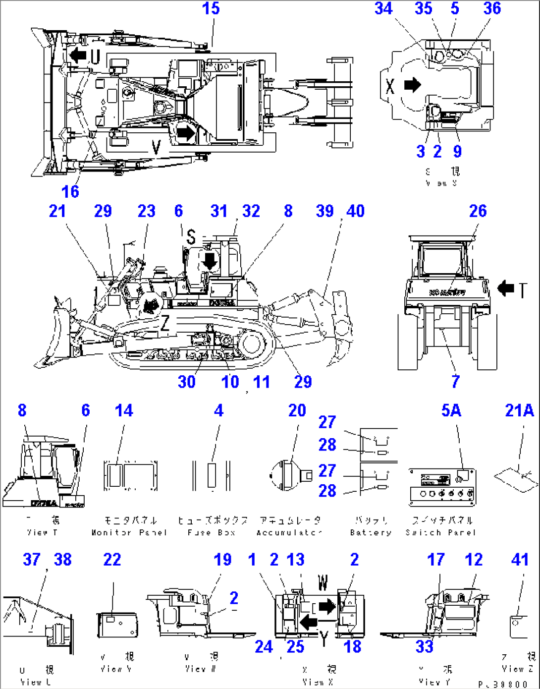 MARKS AND PLATES (USA) (WITH WIDE CAB)(#17501-)