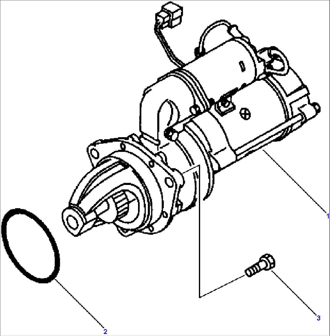 CRANKING MOTOR MOUNTING