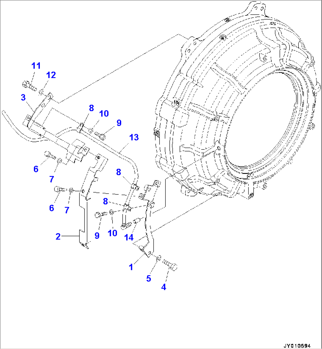 Rear Axle, Final Drive, Brake, L.H. (4/4) (#10000-)