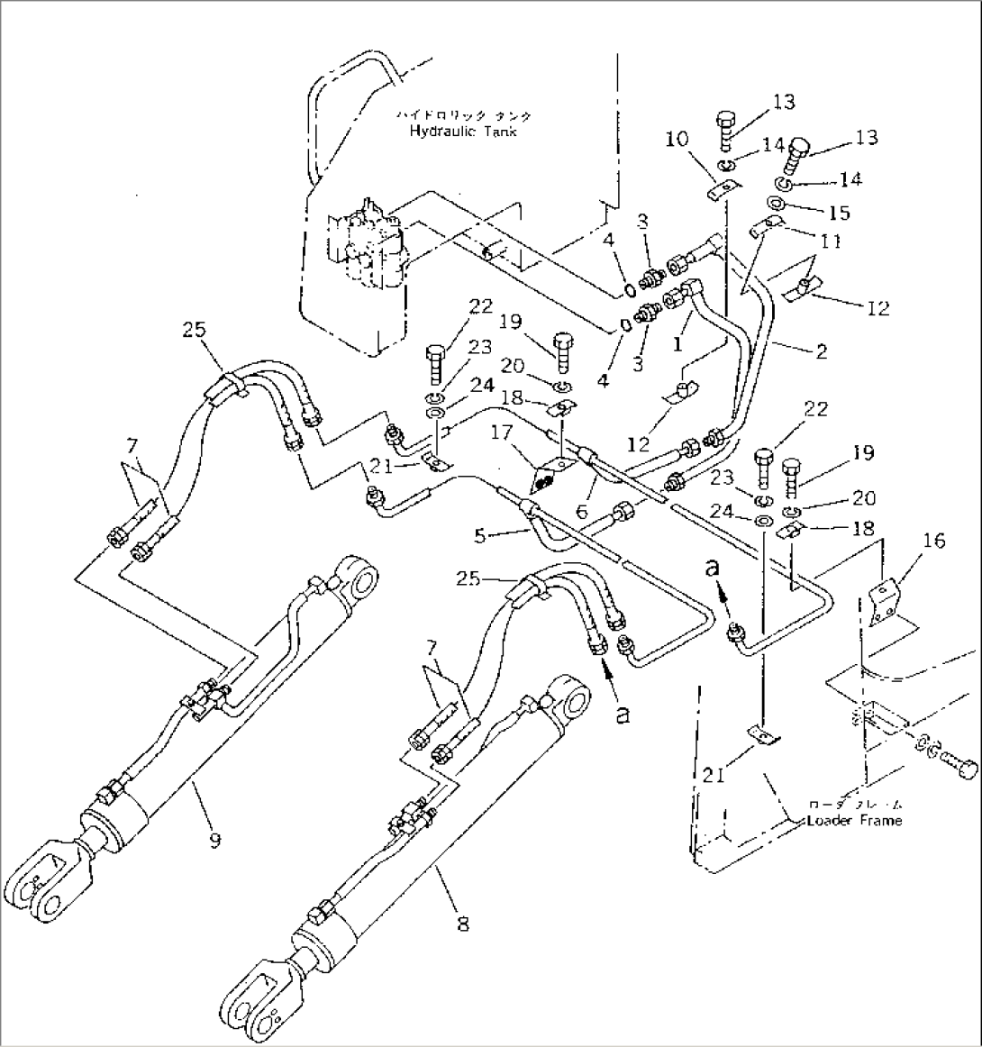 HYDRAULIC PIPING (LIFT CYLINDER LINE)