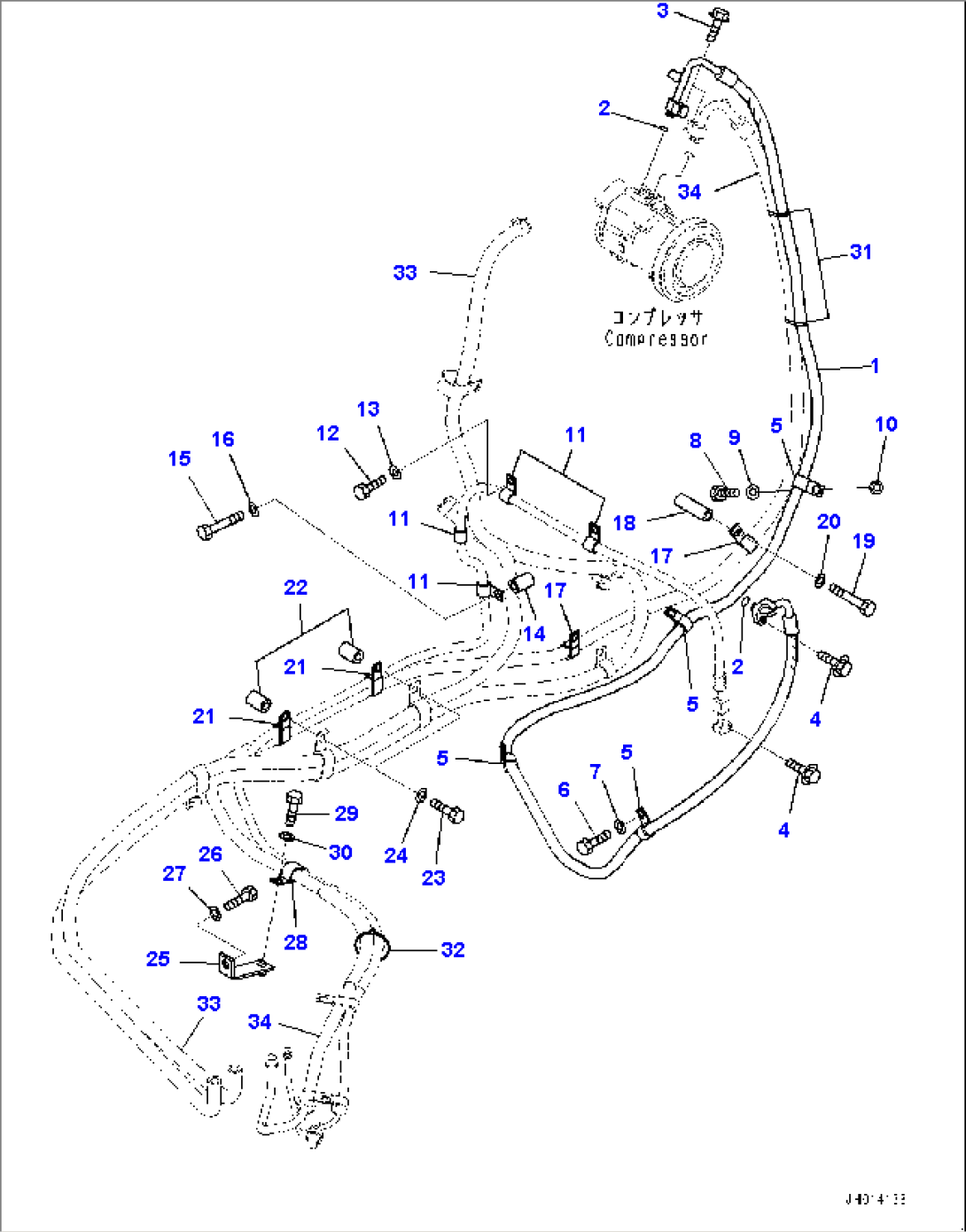 Air Conditioner, Cooler Piping (#500001-)