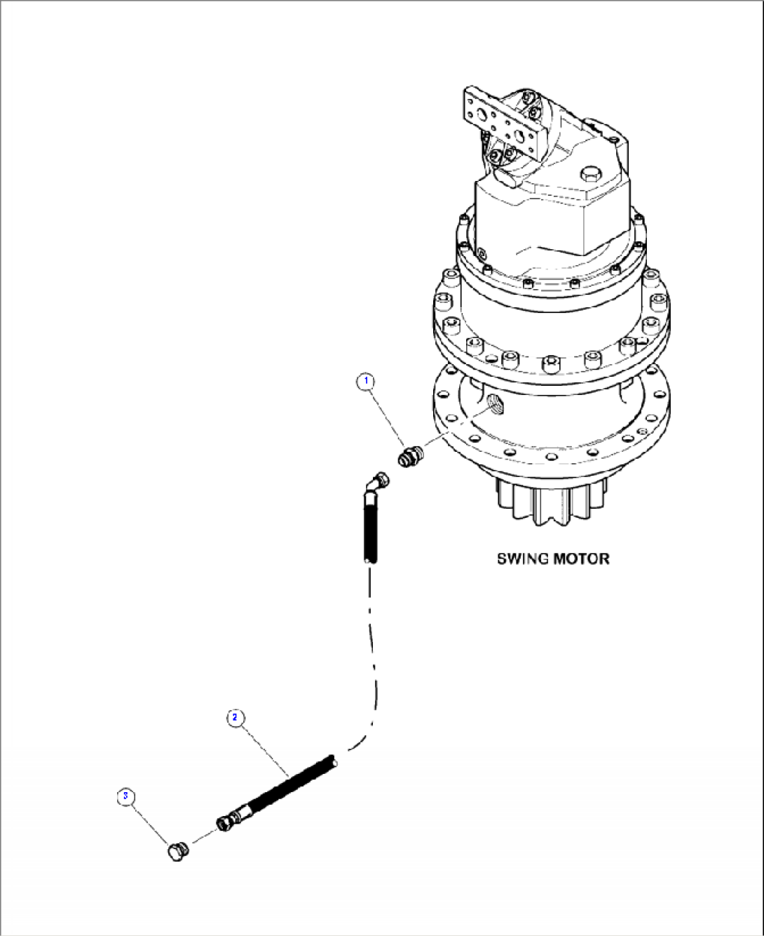 N0225-01A0 SWING MOTOR DRAIN