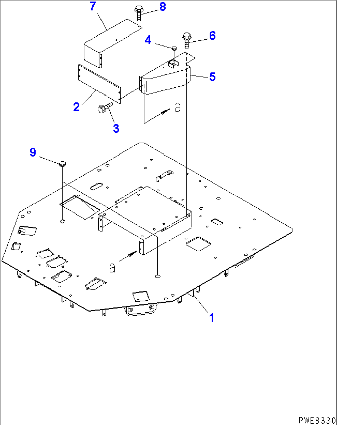 FLOOR (FLOOR FRAME) (WITH JOY STICK STEERING) (WITH AUTO GREASE)(#50001-51000)