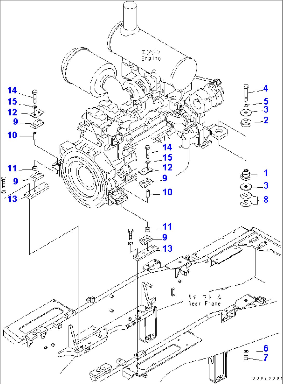 ENGINE AND T/M MOUNTING (ENGINE MOUNTING)