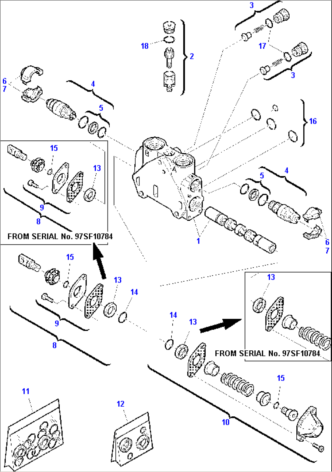 BACKHOE CONTROL VALVE (4/8)