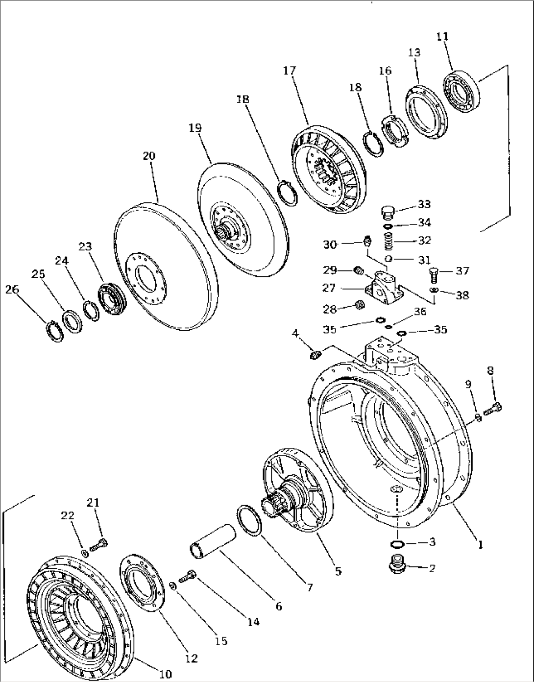 TORQUE CONVERTER (PUMP¤ TURBINE AND STATOR) (2/2)(#83001-83073)