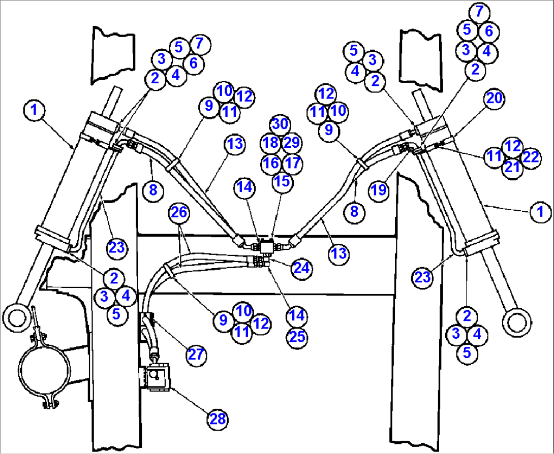 STEERING CYLINDER PIPING