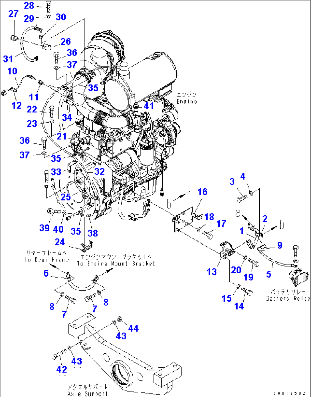 ENGINE HARNESS (2/2) (STARTER HARNESS AND SENSOR) ((FOR AIR CONDIIONER AND TACHOGRAPH)