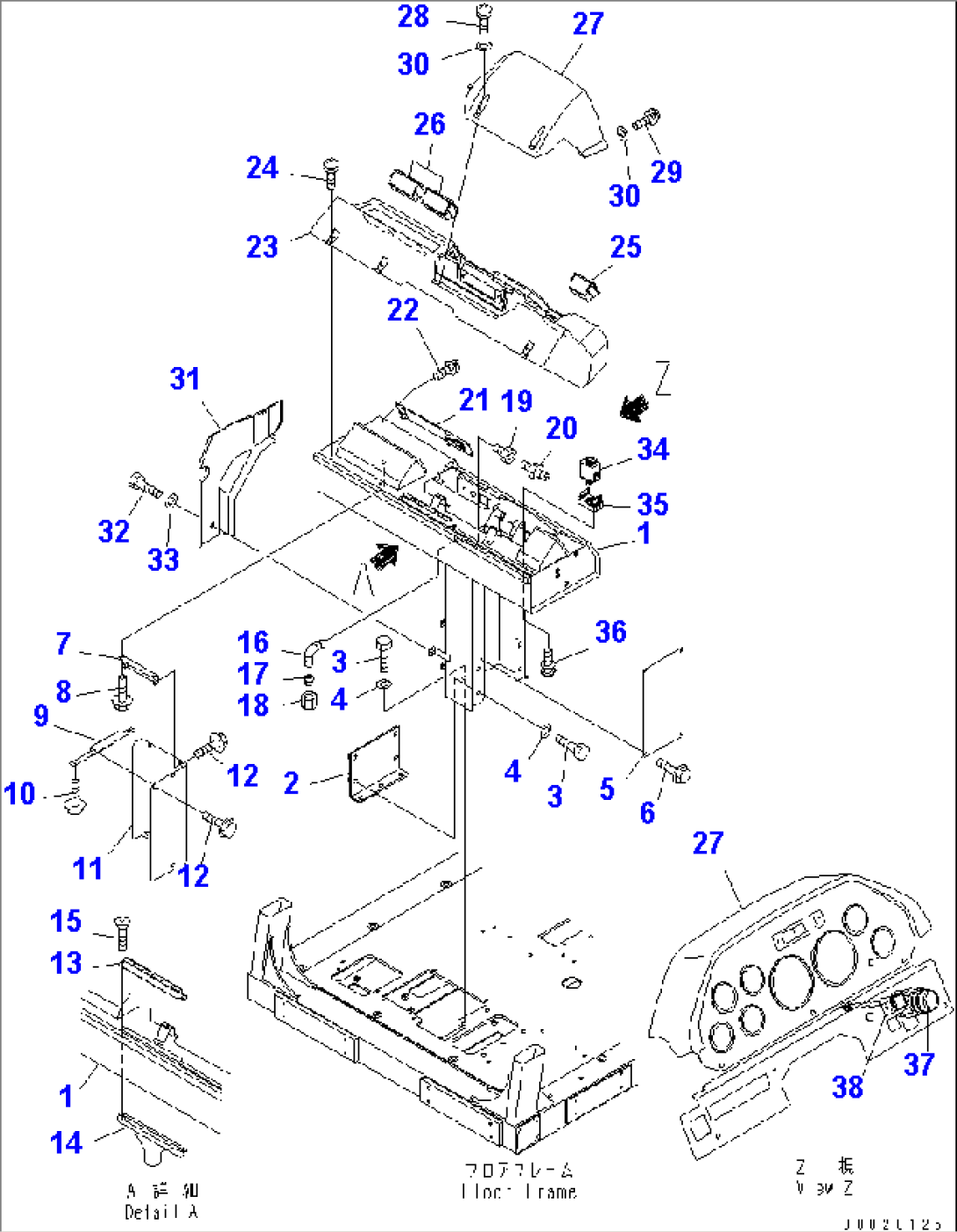 FLOOR SUB (DASHBOARD)(#1601-)