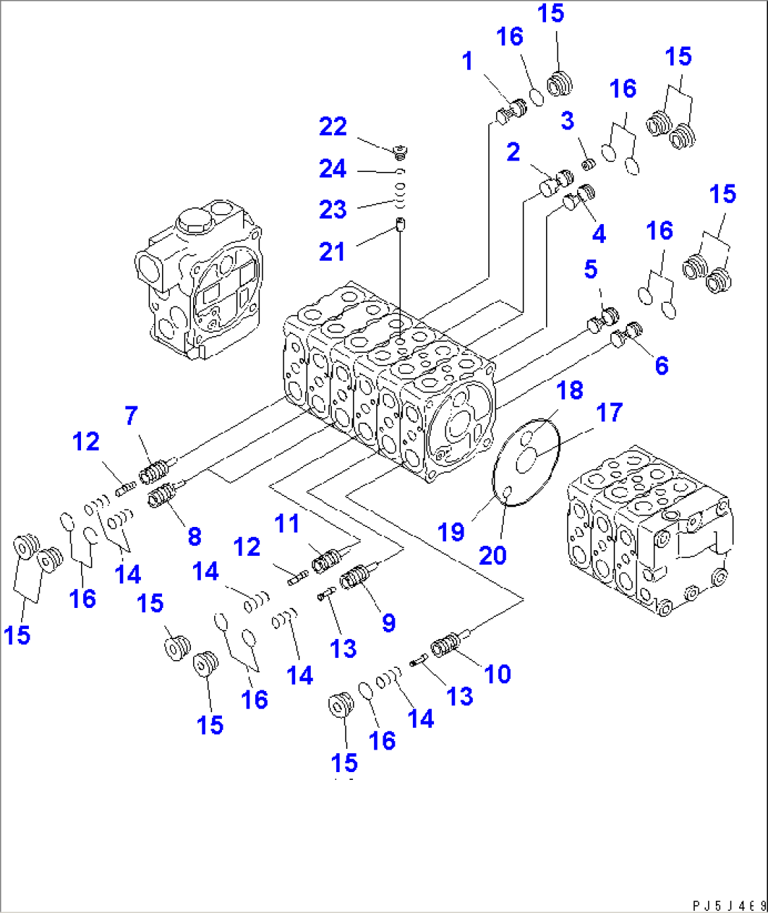 MAIN VALVE (9-VALVE) (2/9) (FOR BLADE)(#52374-)