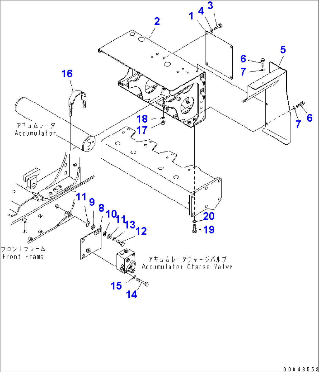 ACCUMULATOR MOUNTING PARTS(#2001-)