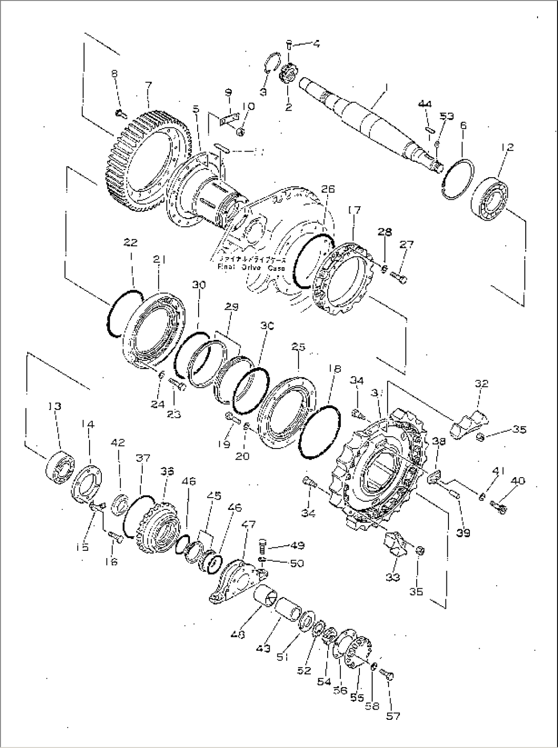 SPROCKET AND SHAFT