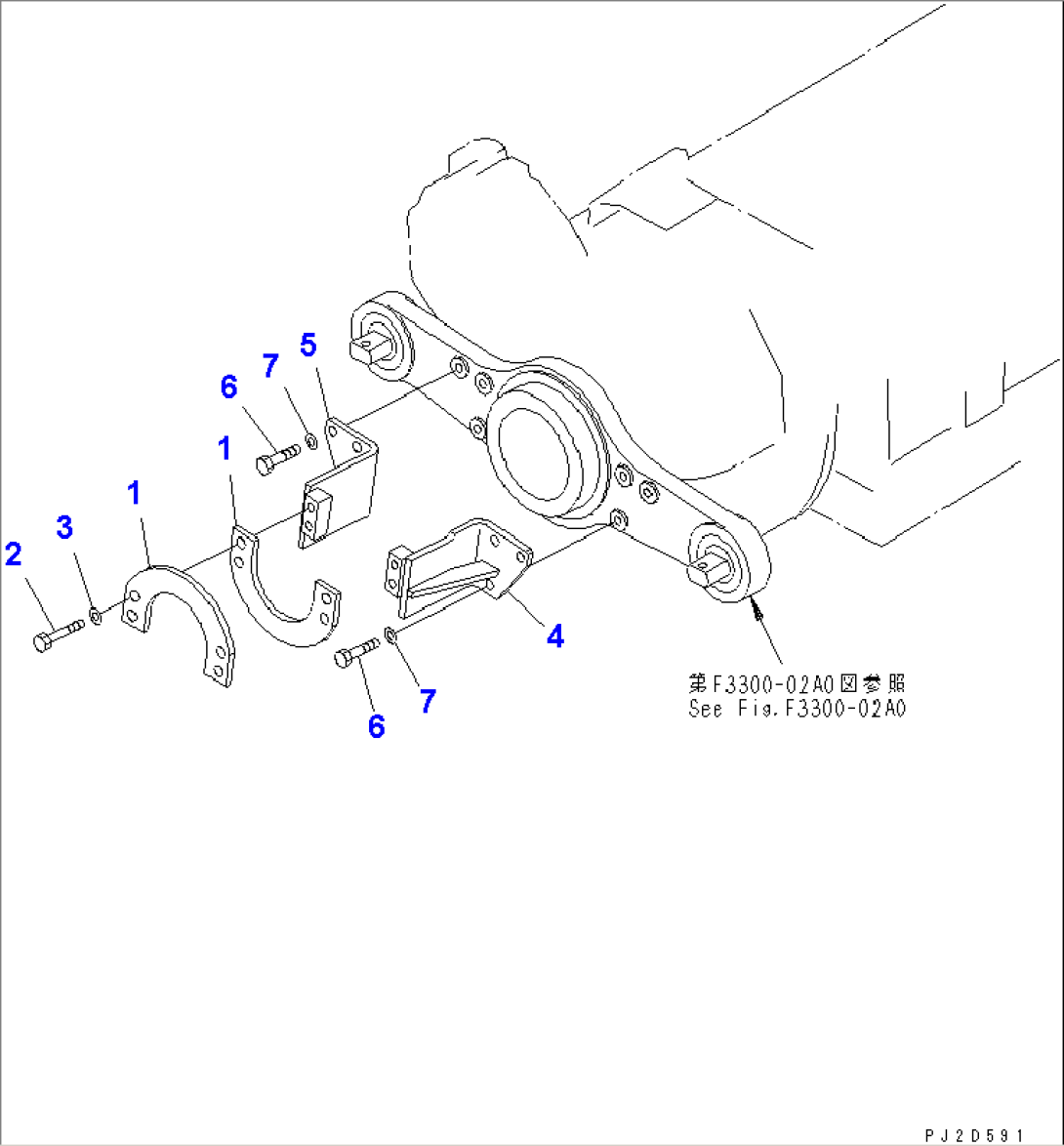 FRONT PROPELLER SHAFT GUARD(#15001-)