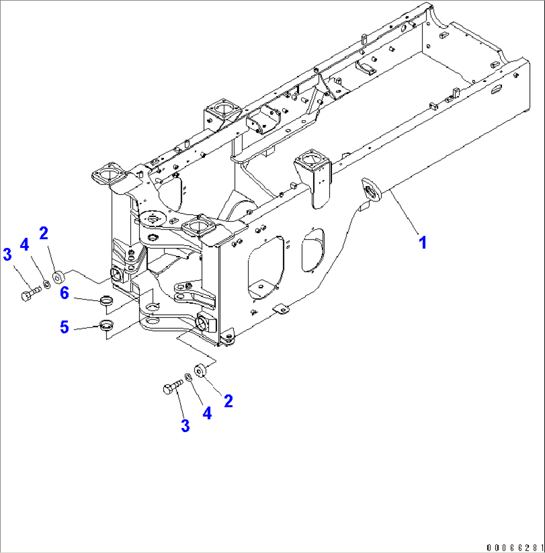 REAR FRAME(#70001-)