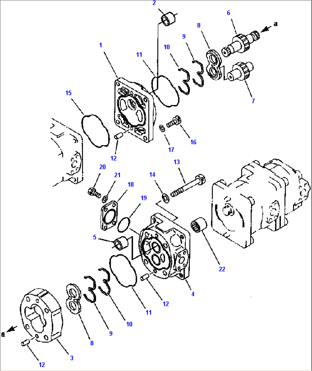 FIG NO. 6002 HYDRAULIC PUMP LOADER AND STEERING PUMP - SAR 63