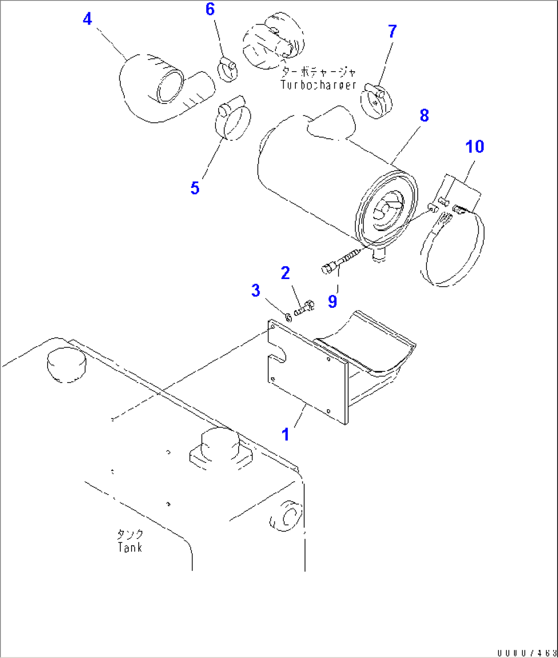 AIR CLEANER AND AIR CLEANER CONNECTION(#10243-)