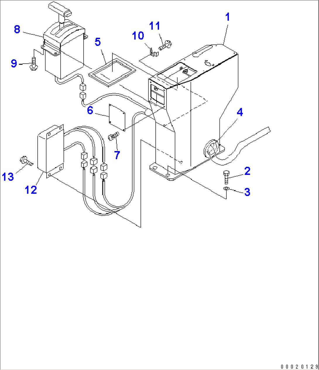 FLOOR SUB (CONSOLE BOX)(1/3)(#1601-)