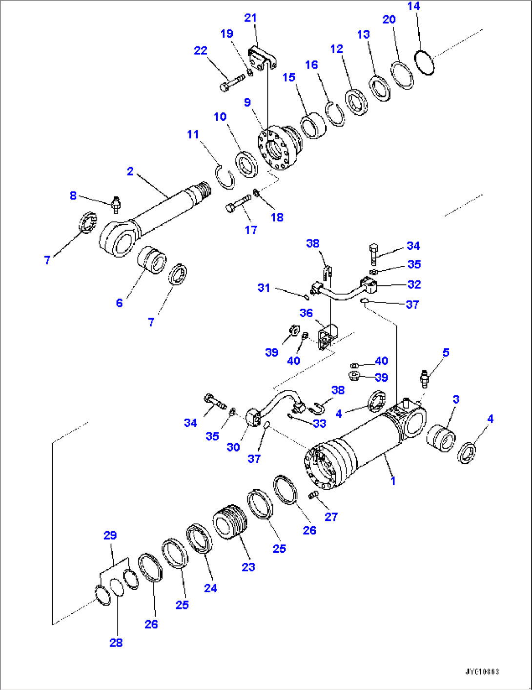 Blade Cylinder, R.H. (#24510-)