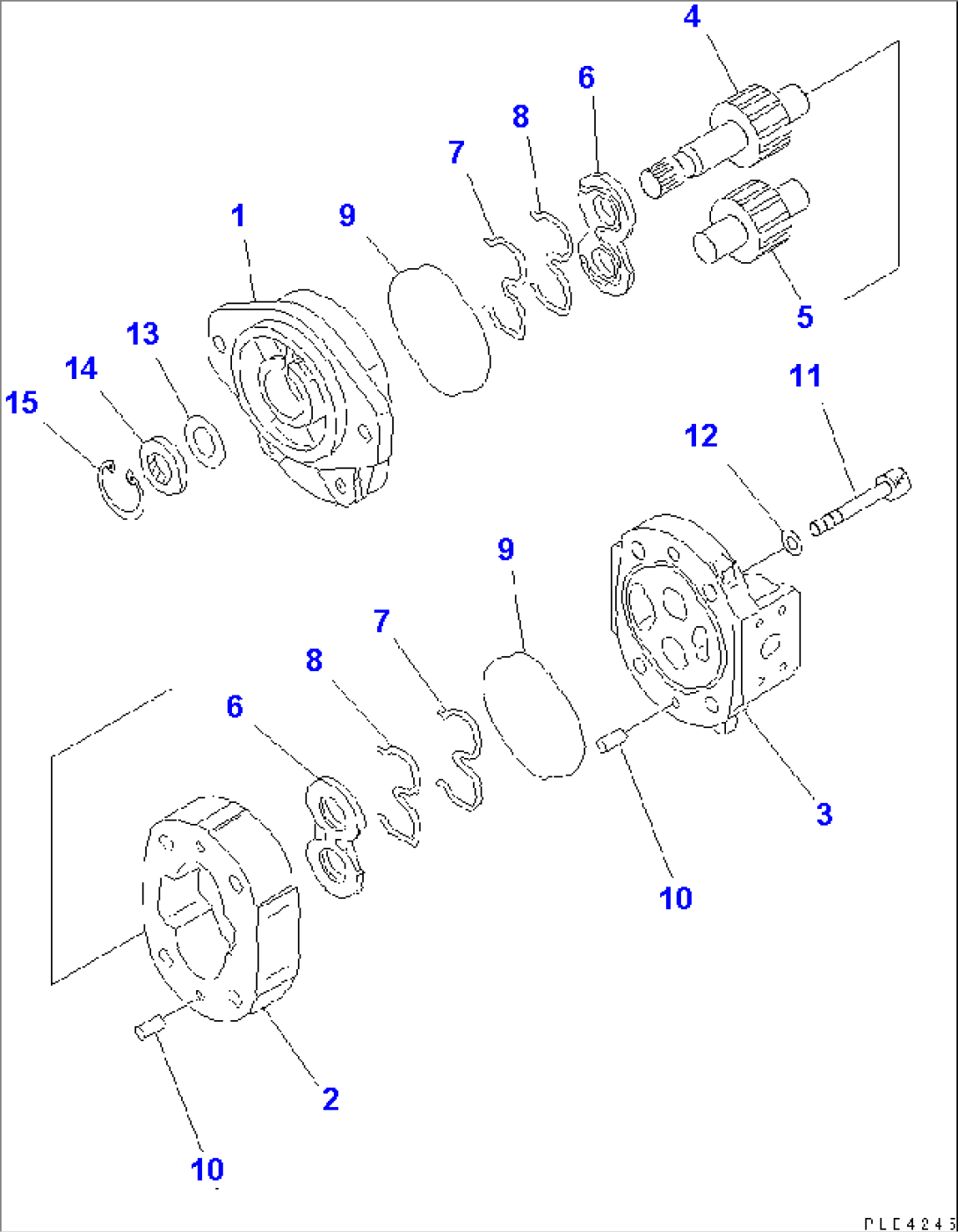 HYDRAULIC PUMP (WORK EQUIPMENT AND STEERING)