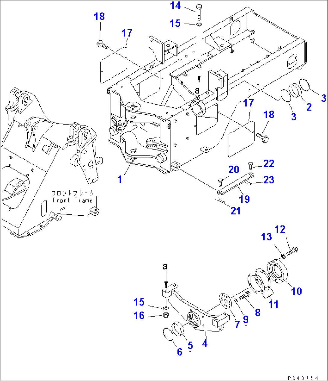 REAR FRAME (SUPER SILENT SPEC.)(#60001-)