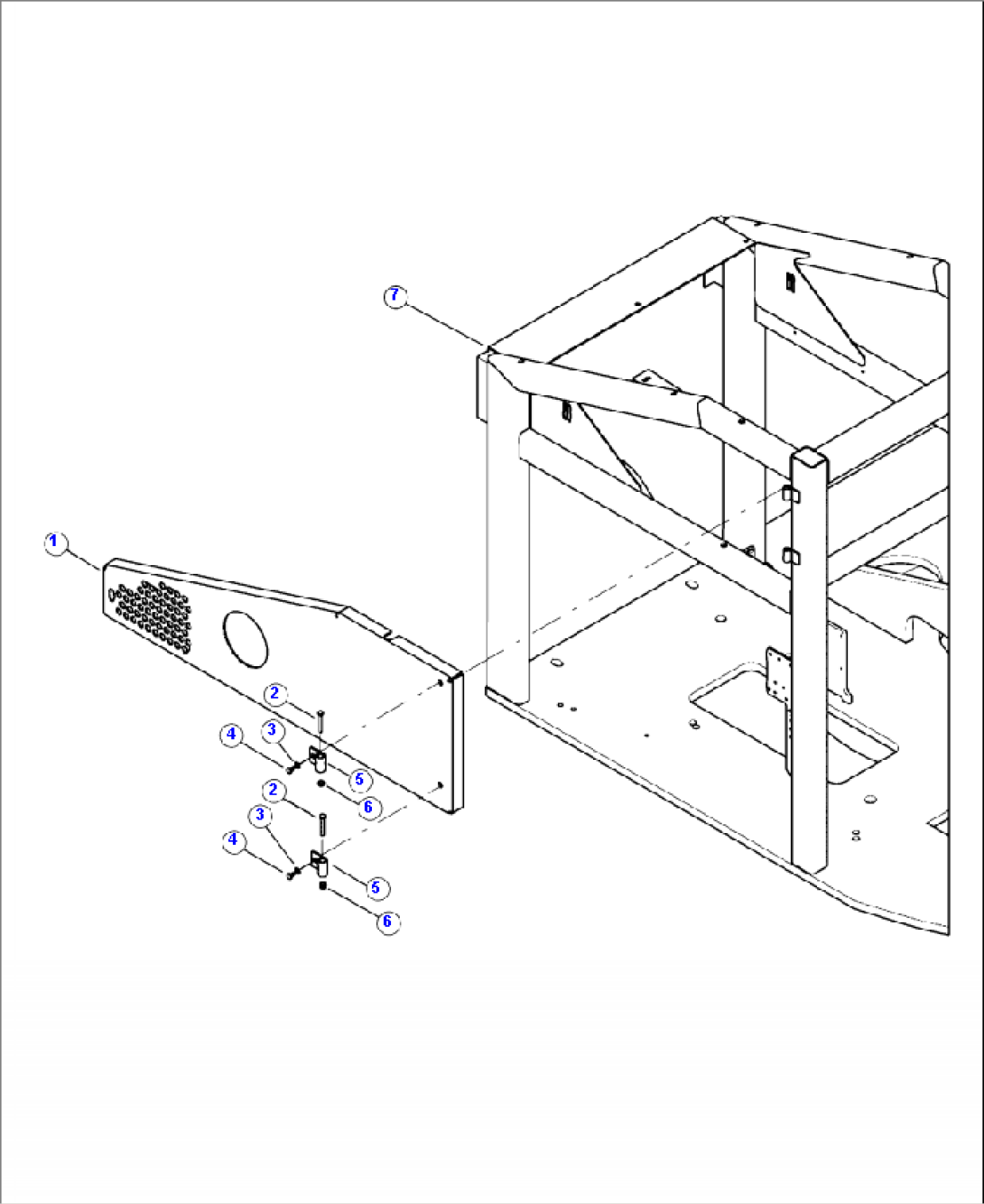 J0310-01A0 AIR CLEANER AND EXHAUST PANEL