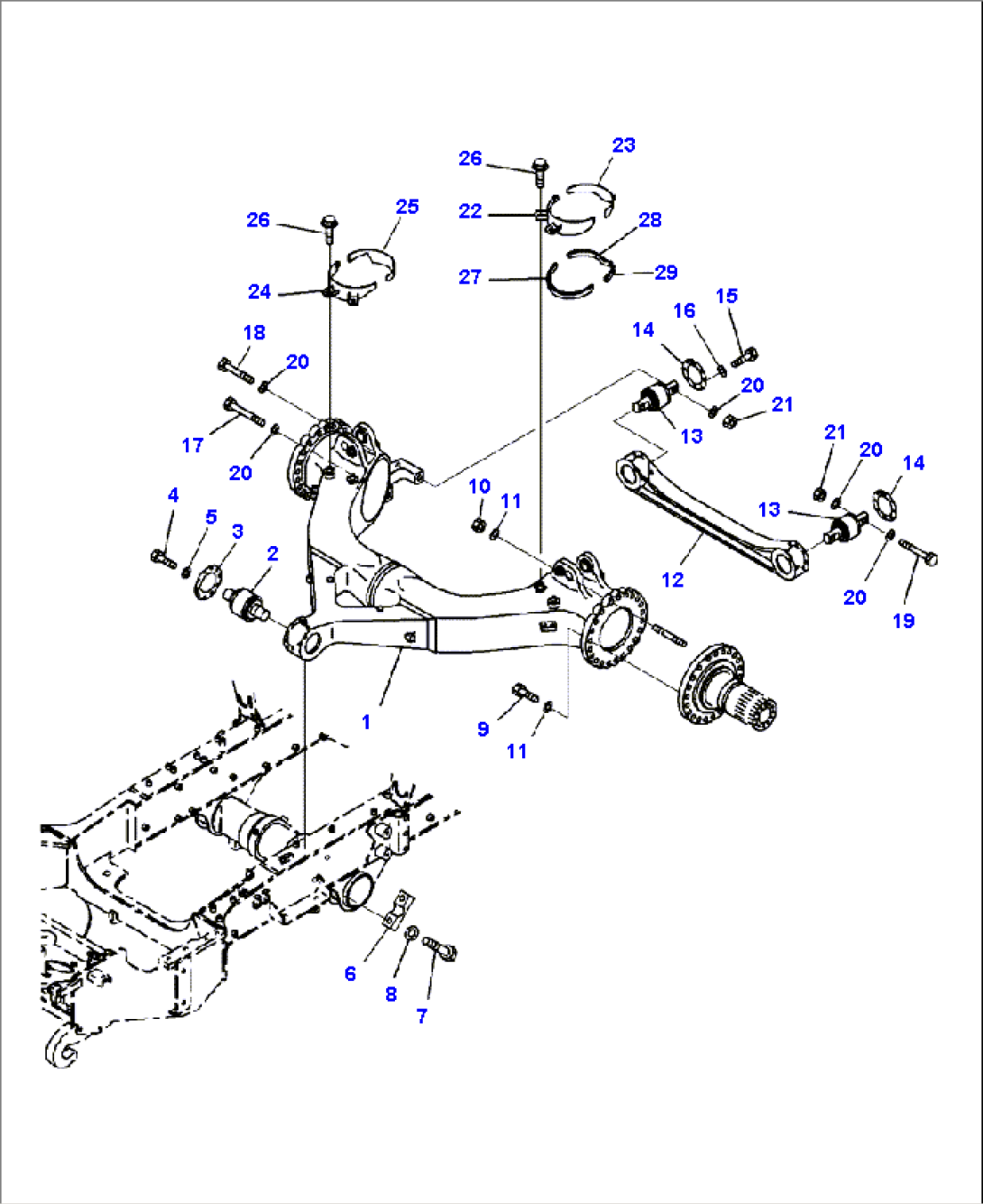 F3820-01A0 FRONT AXLE SUPPORT