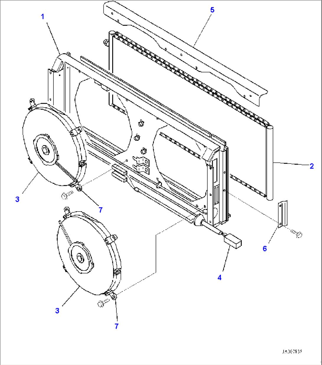 Cab, Air Conditioner Condenser Unit (#B60001-)