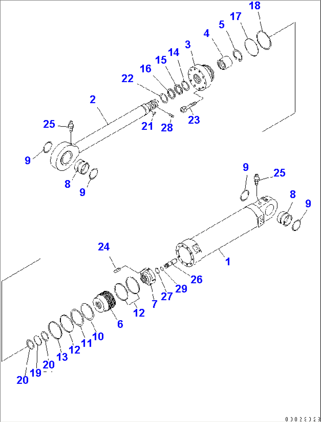 BOTTOM DUMP CYLINDER (FOR LOADER)