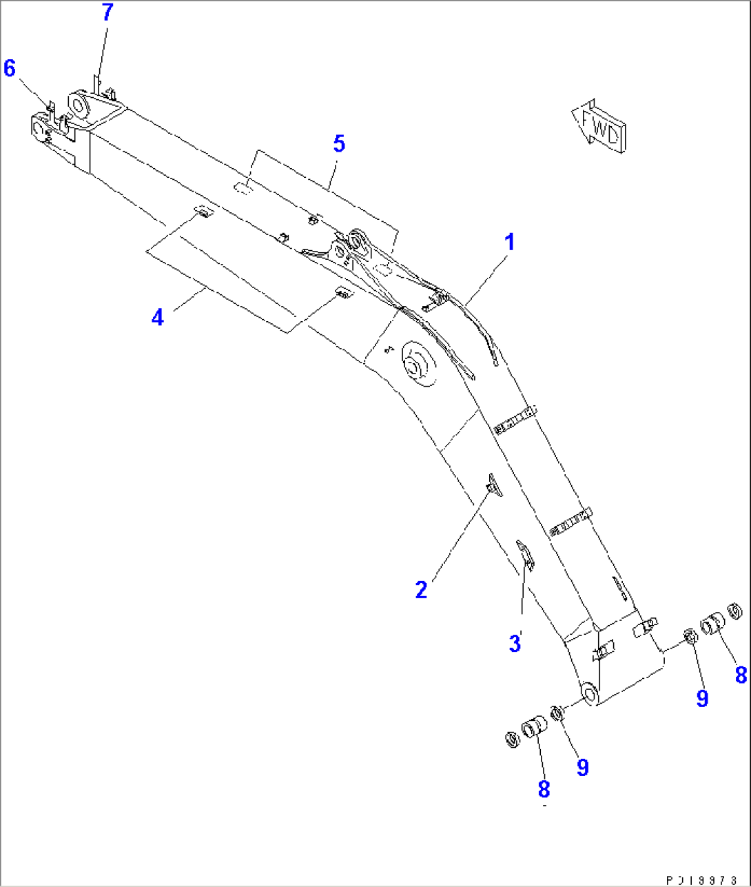 BOOM (HD) (FOR ADDITIONAL PIPING)(#C10001-)