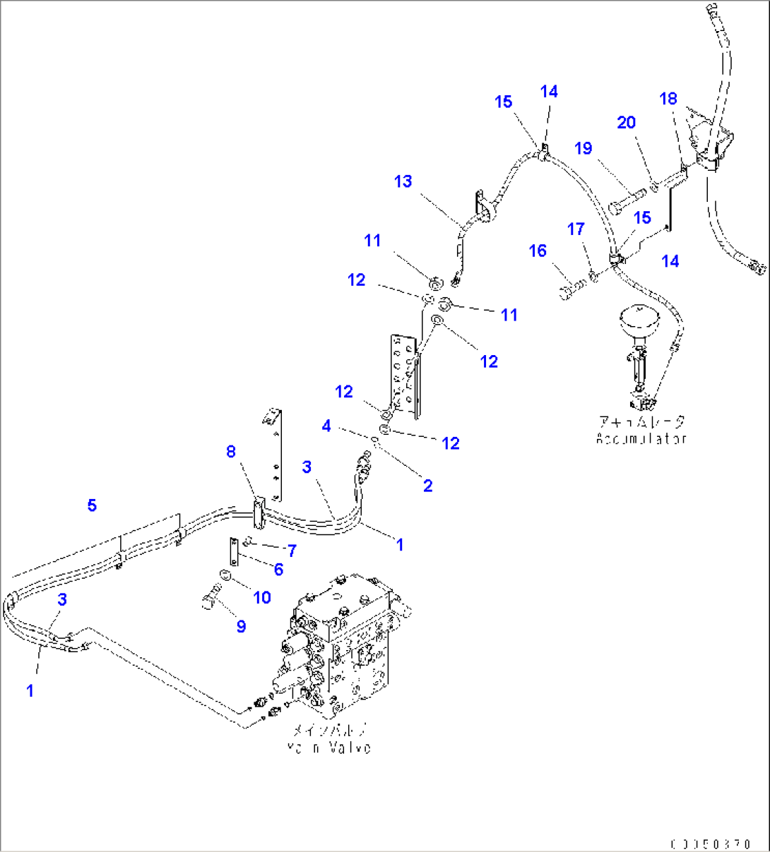 HYDRAULIC PIPING (DRAIN AND PILOT VALVE LINE) (PPC)
