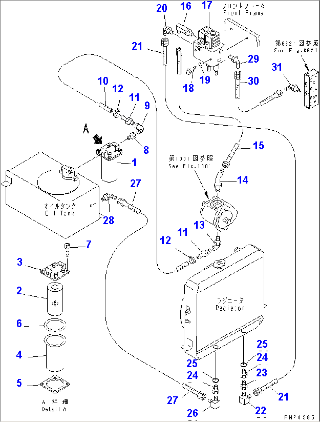 VIBRATION PIPING (FRONT LINE) (2/2)