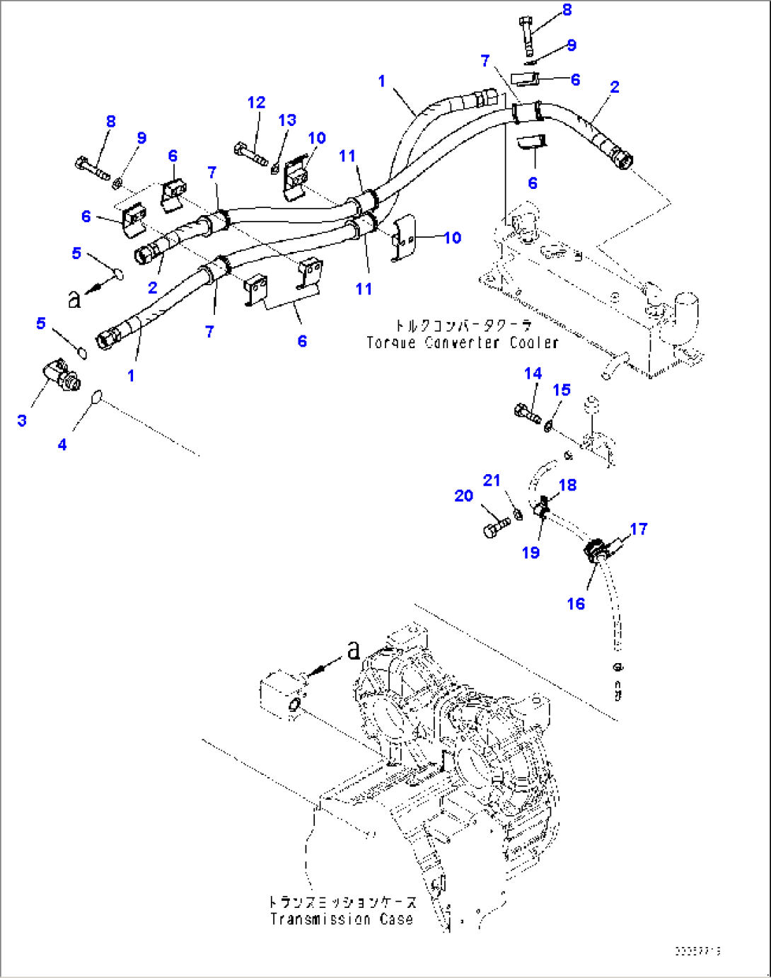 Torque Converter and Transmission, Cooling Piping (#65501-65667)
