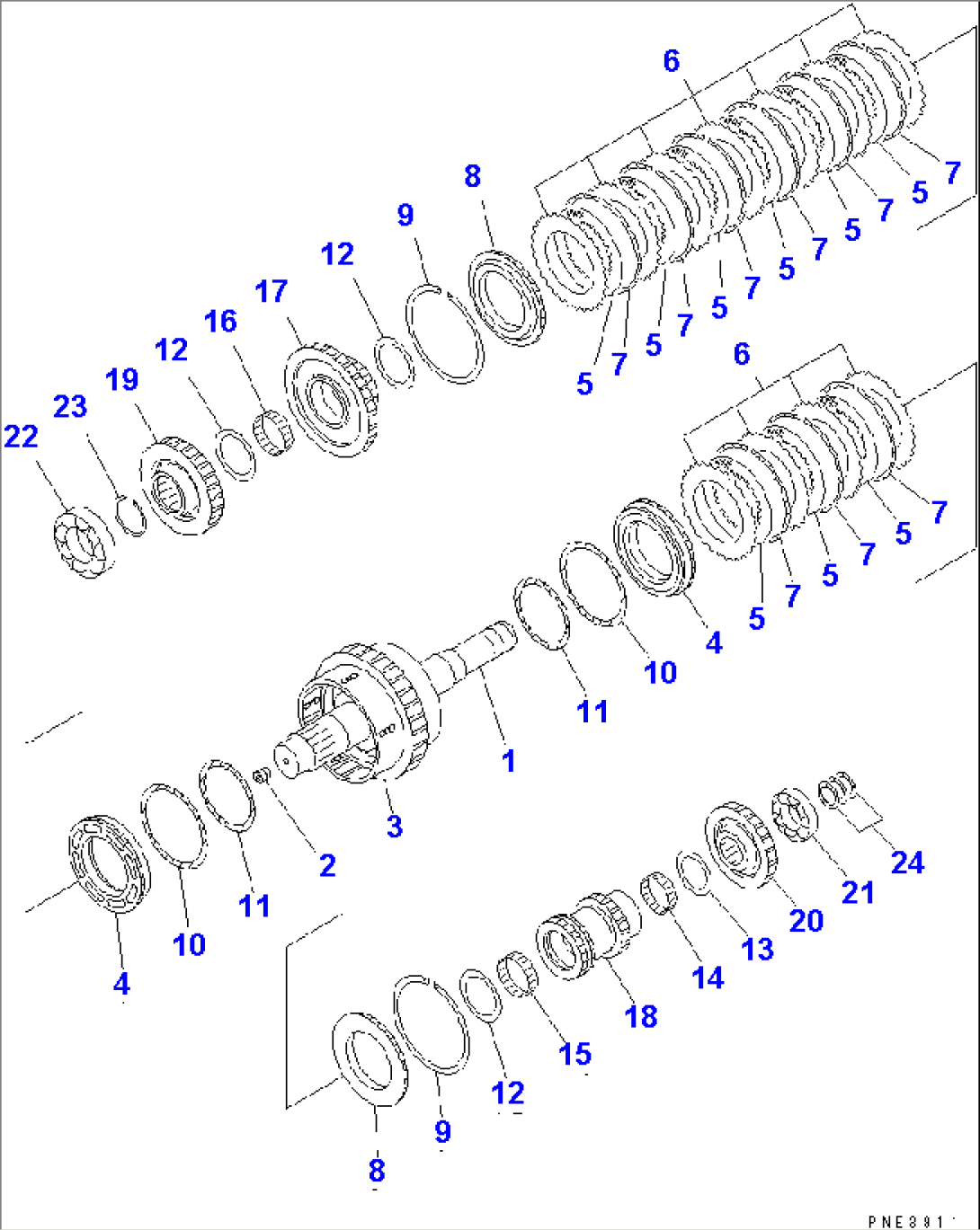 TRANSMISSION (2ND AND 4TH CLUTCH)