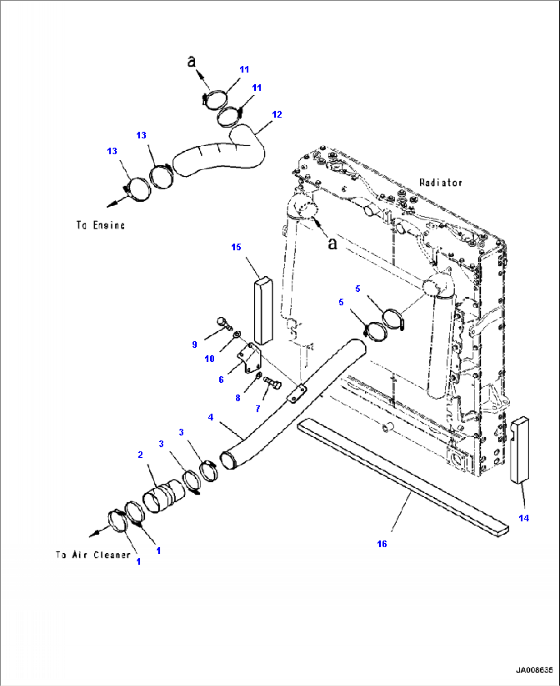 C0110-19A0 RADIATOR AFTERCOOLER PIPING