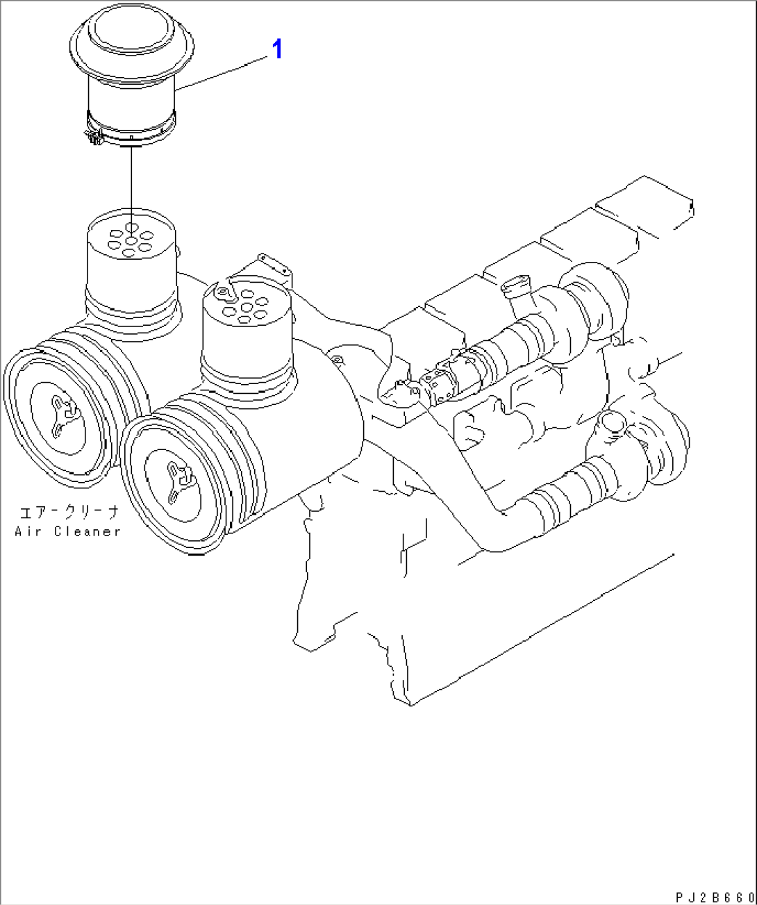 ENGINE (EXTENSION PRE-CLEANER)(#50001-51074)