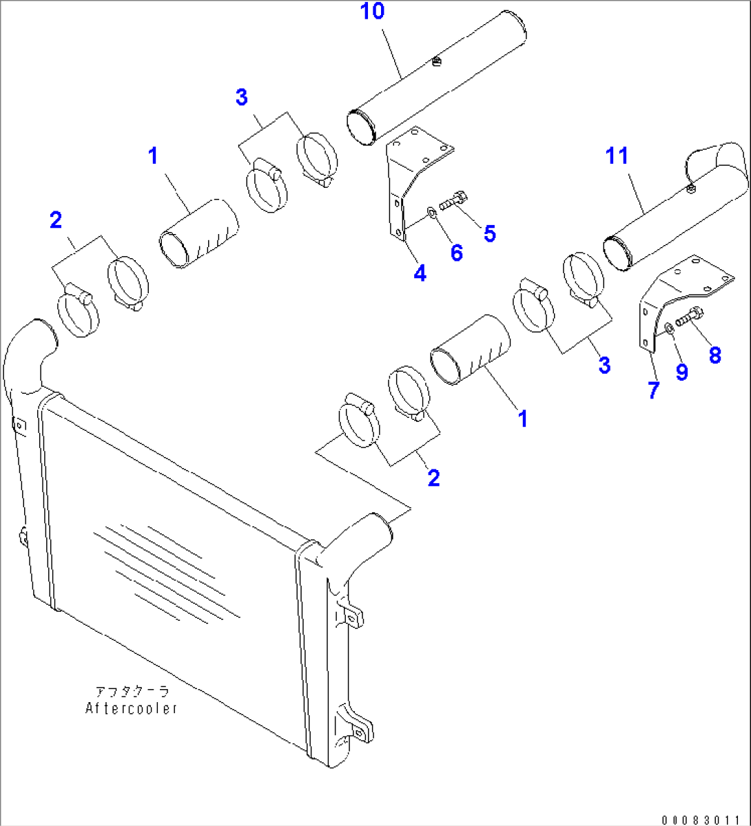 RADIATOR (AIR INTAKE PIPING)