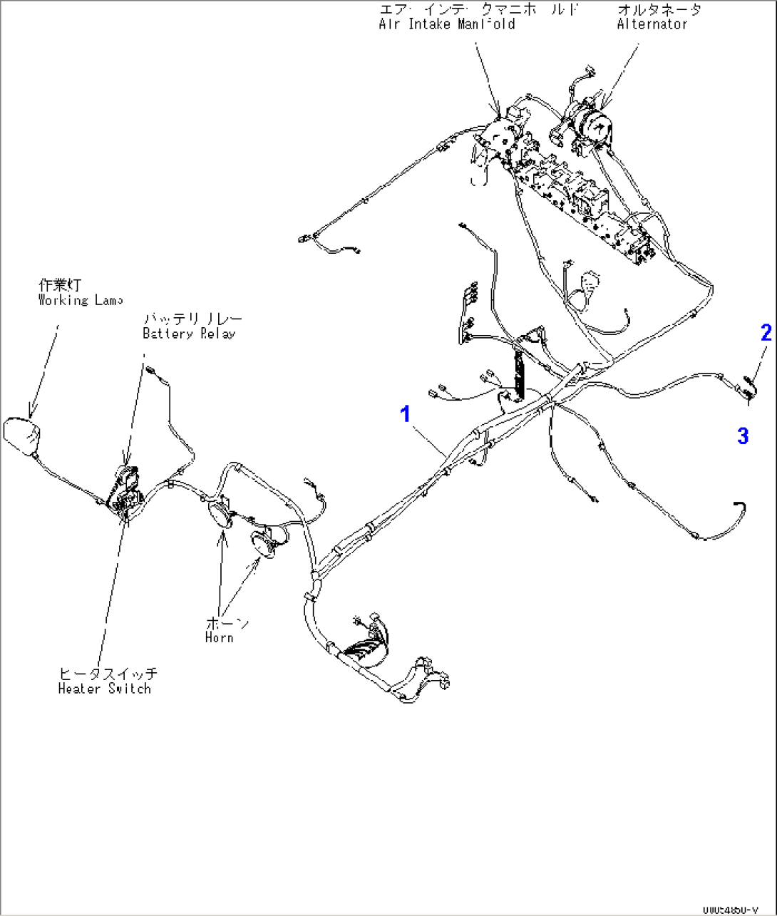 WIRING (MAIN HARNESS) (FOR LOADER)