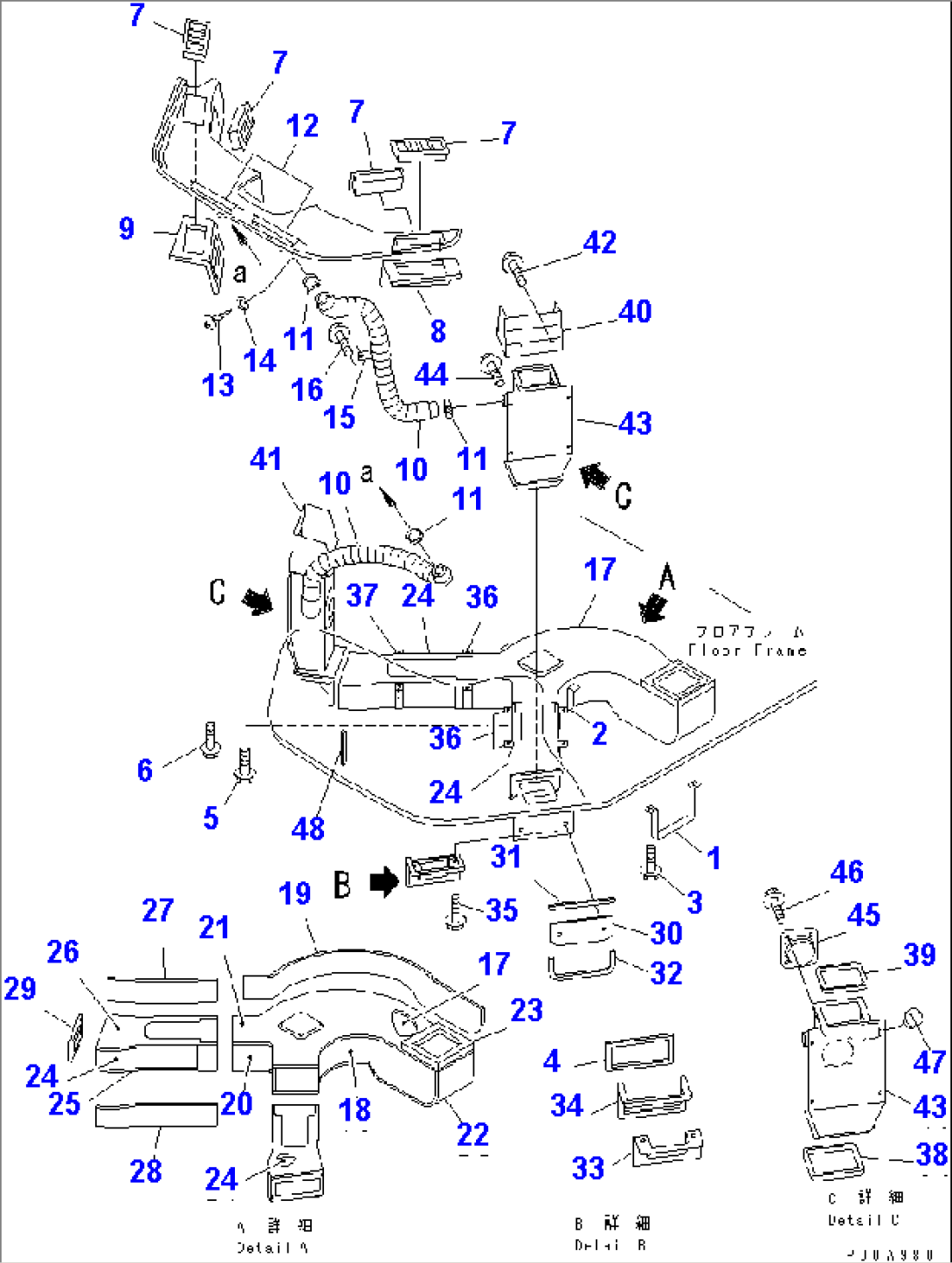 HEATER AND DEFROSTER (CAR HEATER DUCT)