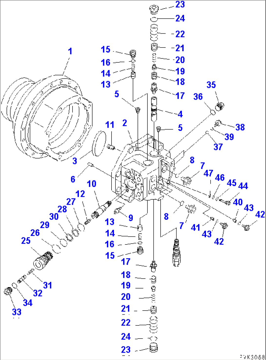 TRAVEL MOTOR (1/3)