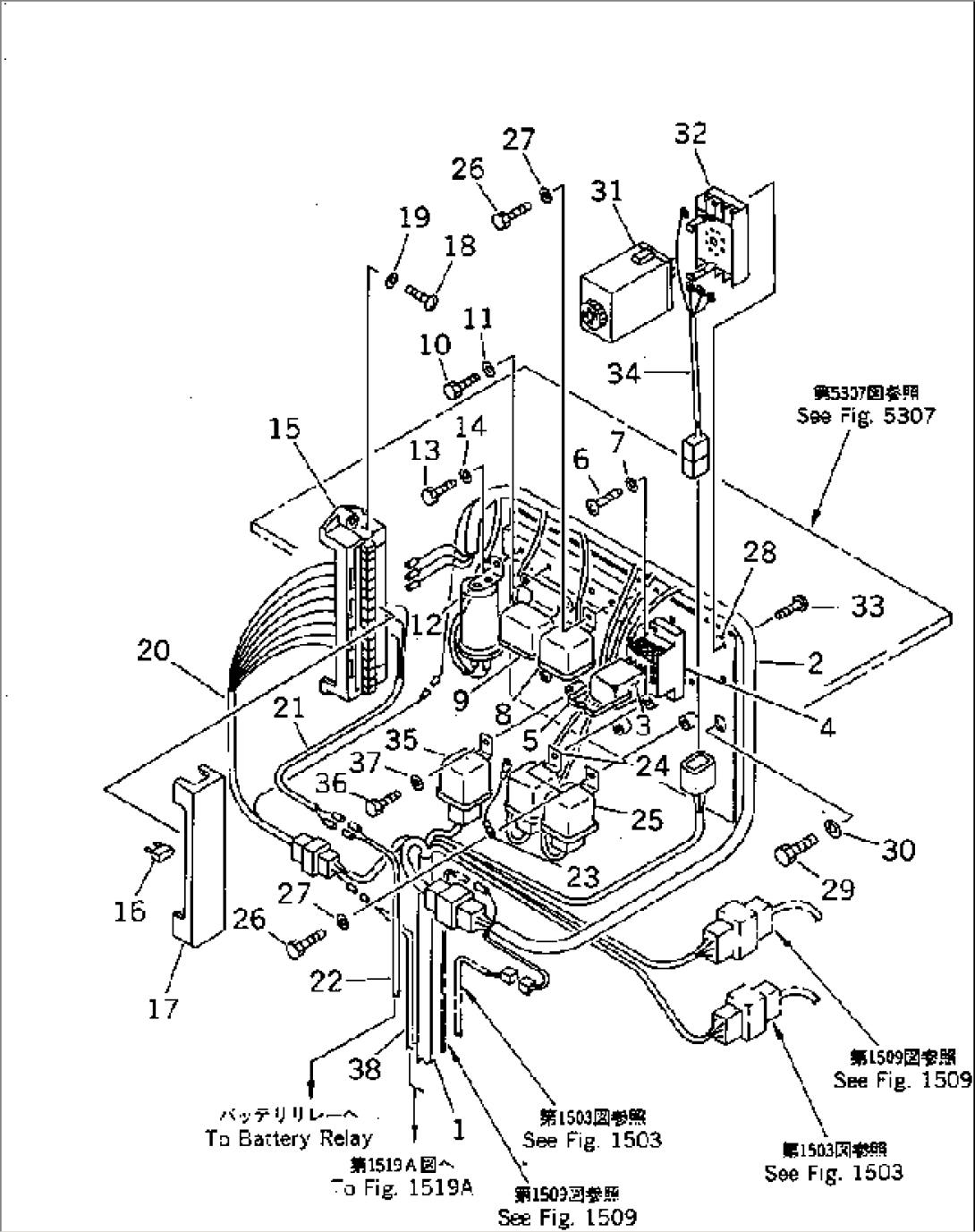 ELECTRICAL SYSTEM (RELAY BOX¤ L.H.)(#10003-)