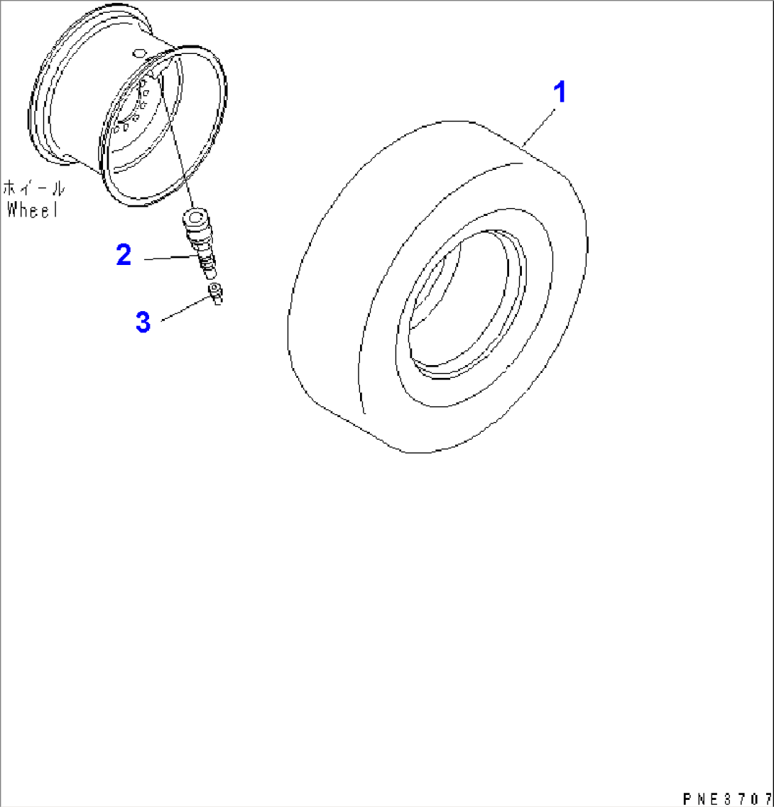 TIRE (17.5-25-16 L3¤ TUBELESS TIRE)