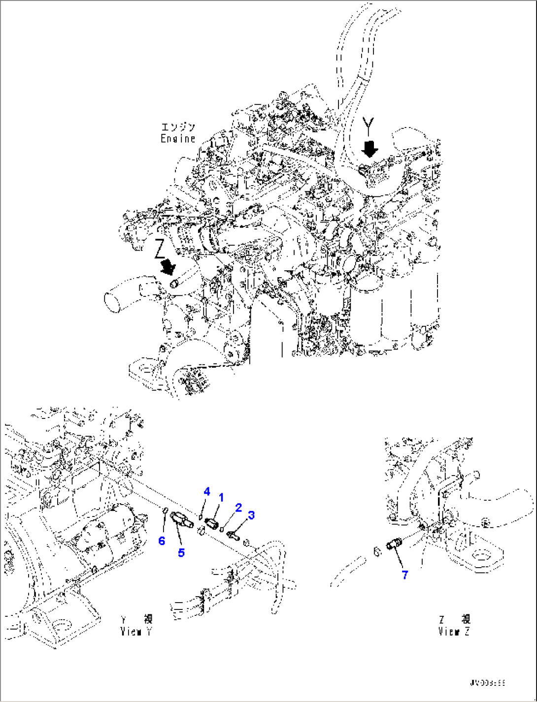 Engine Related Parts, Heater Piping Joint (#50001-)