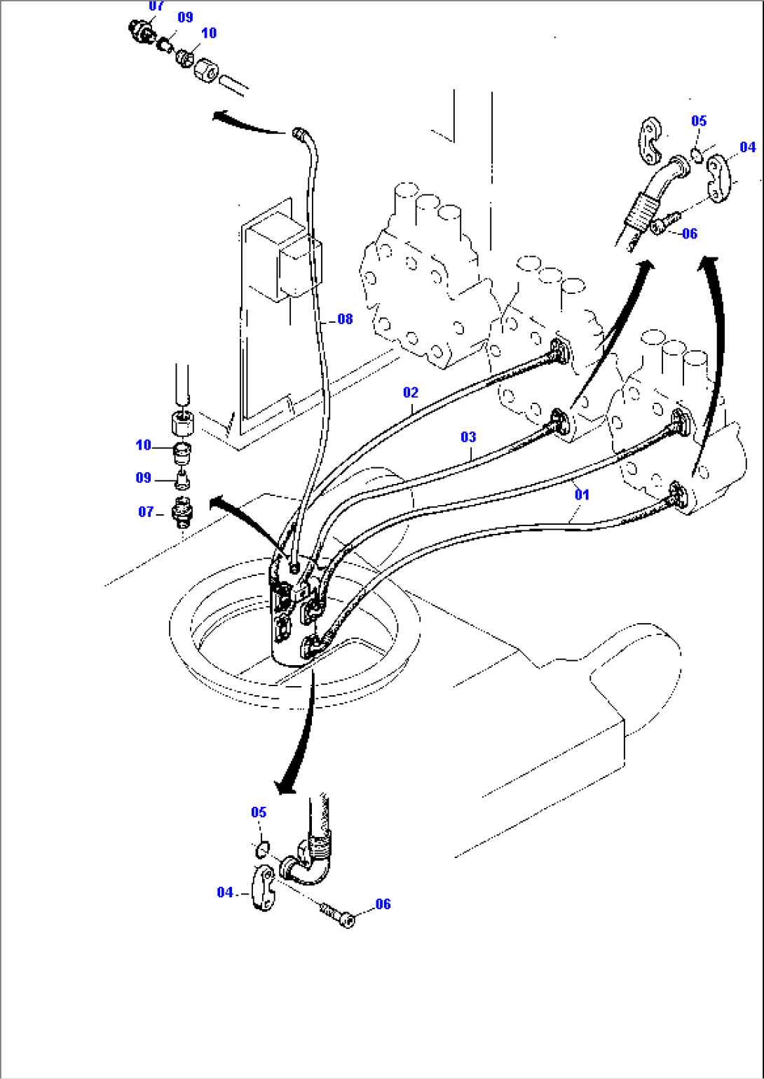 Lines, Control Blocks - Rotary Joint